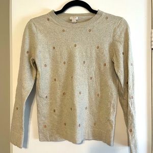 J. Crew polka dot sweater.